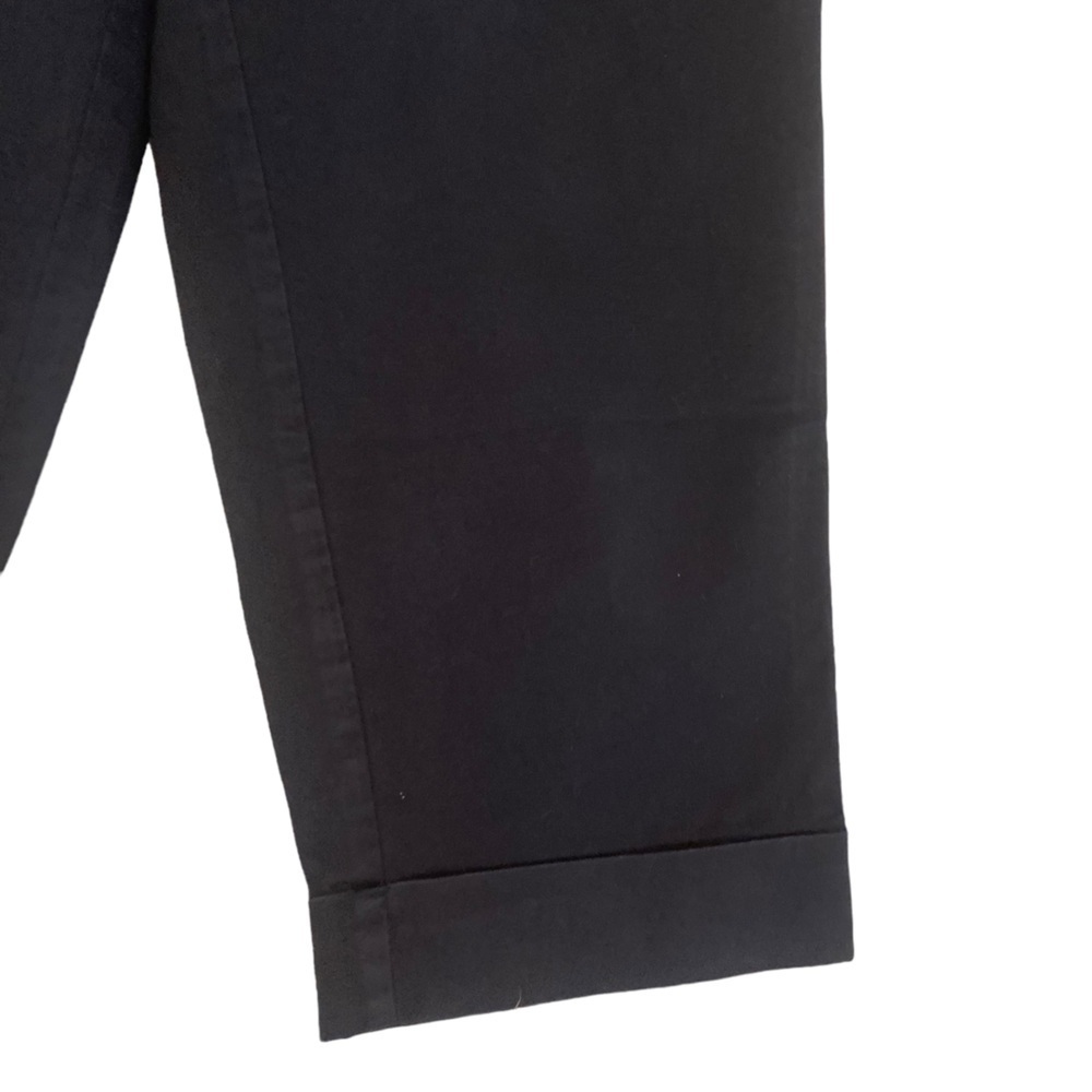 Talbots stretch cotton cropped Capri cuffed pants side zipper size 12p - Picture 3 of 6